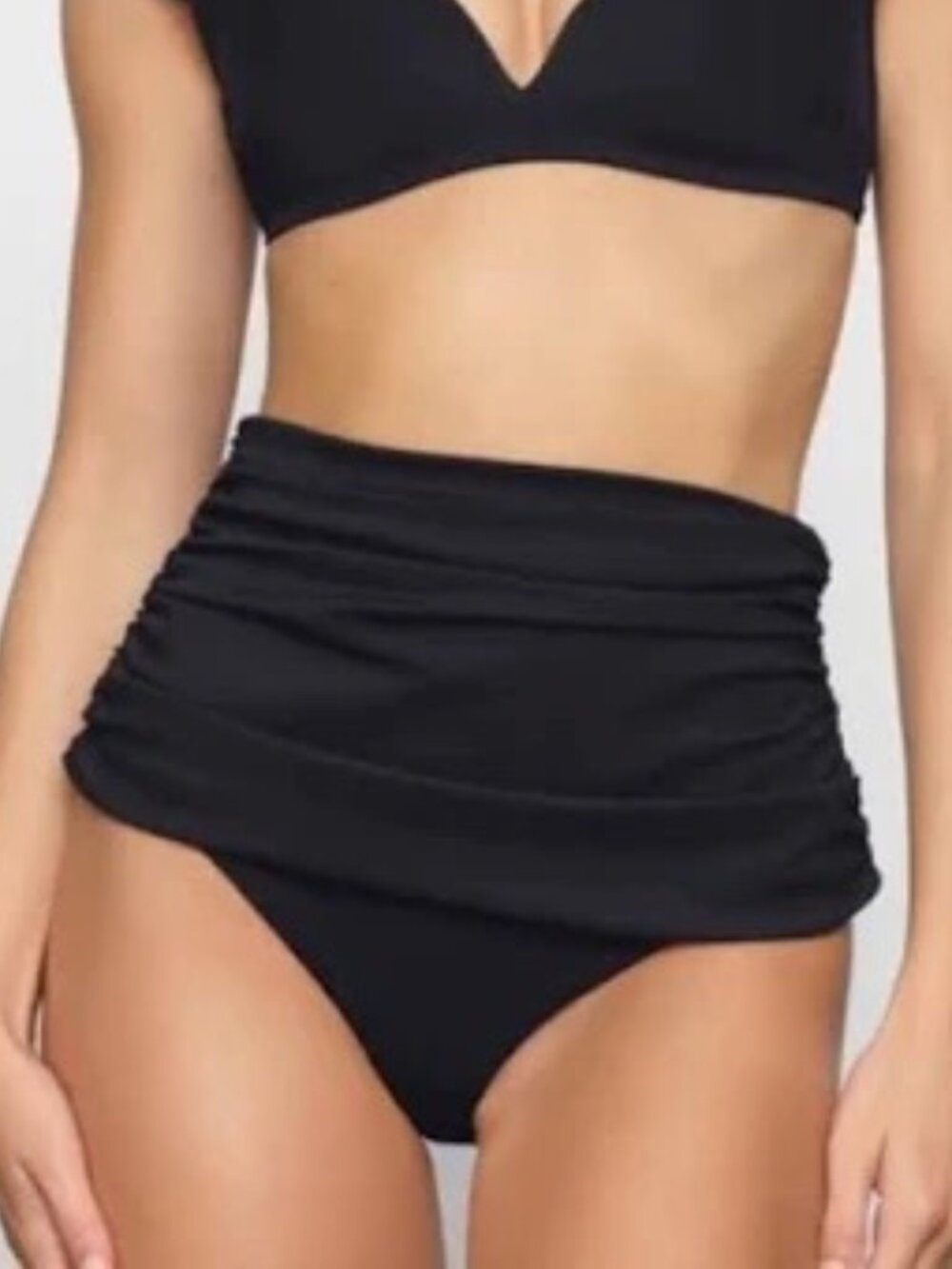 SKIMS Sculpting Swim Foldover Bikini Bottoms - Onyx - XL